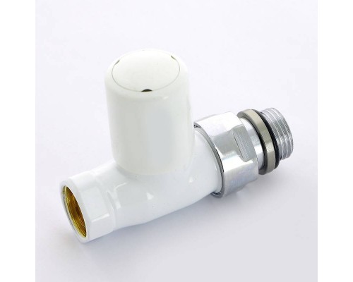 Вентиль ручной Carlo Poletti New-Smart НВ 1/2" цвет белый