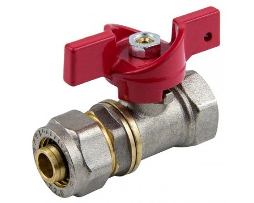Кран шар лат 1016 Euro нк Дн20х1/2" Ру16 м/обж баб Aquasfera 1016-02 .
