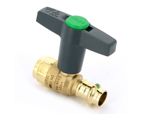 Кран шаровой пресс-В EASYTOP VIEGA 15х1/2" SC-Contur, бронза Кран шаровой пресс-В EASYTOP VIEGA 15х1/2" SC-Contur, бронза