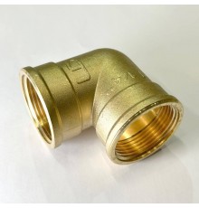 Угол резьбовой 90 градусов DN32 ВВ 1.1/4 латунь