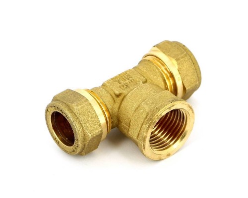 Тройник обжим-В TIEMME 15х1/2"х15