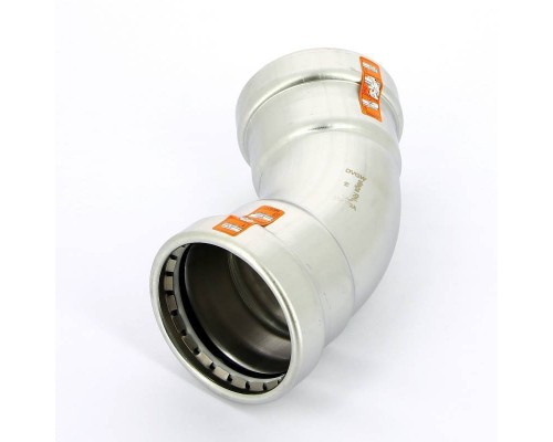 Угол пресс 45 град. нержавеющая сталь Sanpress Inox XL VIEGA 64