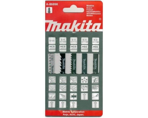 Универсальный набор пилок для лобзика Makita (A-86898)