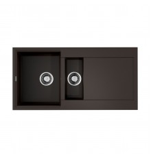 Omoikiri Sakaime 100-2 ES Кухонная мойка из Tetogranit, крыло справа, 100x20 см, цвет: espresso 4997219