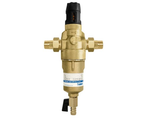 Фильтр промывной BWT Protector mini HWS 3/4" 100 мкм латунная колба
