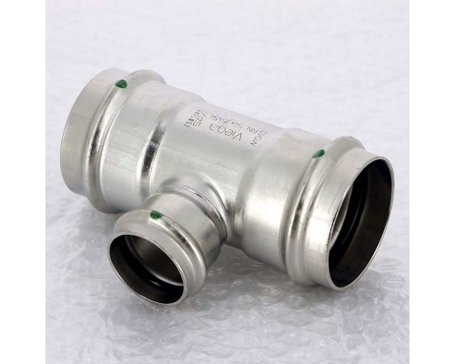 Тройник пресс нержавеющая сталь Sanpress Inox VIEGA 54х35х54 Тройник пресс нержавеющая сталь Sanpress Inox VIEGA 54х35х54