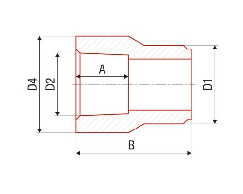 Муфта сварка редукционная FV-PLAST 63х32