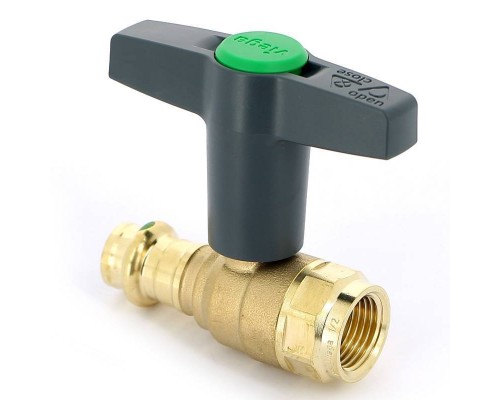 Кран шаровой пресс-В EASYTOP VIEGA 15х1/2" SC-Contur, бронза Кран шаровой пресс-В EASYTOP VIEGA 15х1/2" SC-Contur, бронза