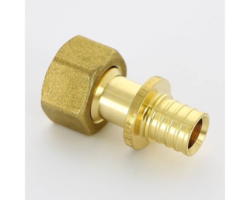 Муфта аксиальная-В Uni-Fitt 16 x 1/2" с накидной гайкой плоской прокладкой Муфта аксиальная-В Uni-Fitt 16 x 1/2" с накидной гайкой плоской прокладкой