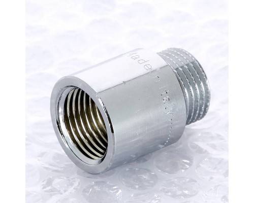 Удлинитель НВ хромированный UNI-FITT 1/2"x25мм Удлинитель НВ хромированный UNI-FITT 1/2"x25мм