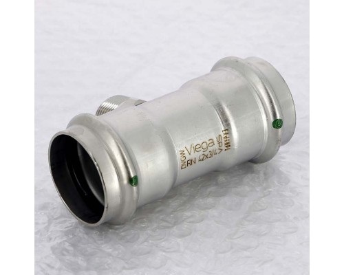 Тройник пресс-Н нержавеющая сталь Sanpress Inox VIEGA 42х3/4"х42 Тройник пресс-Н нержавеющая сталь Sanpress Inox VIEGA 42х3/4"х42