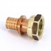 Муфта надвижная Rehau В 16х1/2" RX+ бронза с накидной гайкой