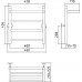 Стилье Универсал-54 Полотенцесушитель водяной для ГВС 46x43,6h см, цвет: без покрытия 00654-5040