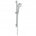 Душевой гарнитур HansGrohe HG Croma Select S Vario со штангой 65 см белый/хром