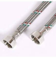 Гибкая подводка для воды UNI-FITT DN 8 ВВ 1/2" 150 см оплетка из нержавеющей стали