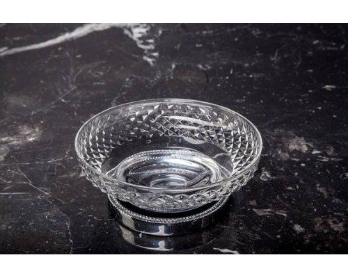 Boheme Murano Cristal Мыльница круглая настольная, цвет: хром 10204