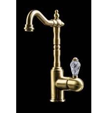 Boheme Crystal Смеситель для раковины высокий, одноручковый, цвет: бронза матовая 302-CRST