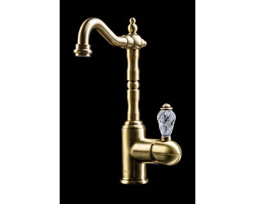 Boheme Crystal Смеситель для раковины высокий, одноручковый, цвет: бронза матовая 302-CRST