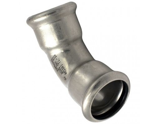 Отвод нерж AISI316L Дн35х45гр Ру16 пресс Inoxpres RM 181035450