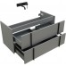 Allen Brau Reality Тумба под раковину 100x46,2x50h см, цвет: платина 1.32007.PGM