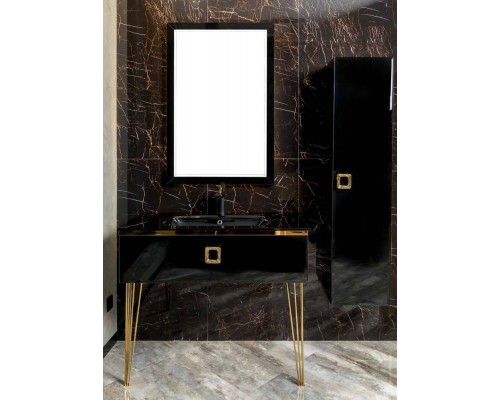 Armadi Art Lucido Тумба подвесная 104х55х30h см, цвет: черный 770-100-B