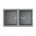 Omoikiri Tedori 86-2-GR Кухонная мойка Tetogranit 86x51 см, цвет: leningrad grey 4993572