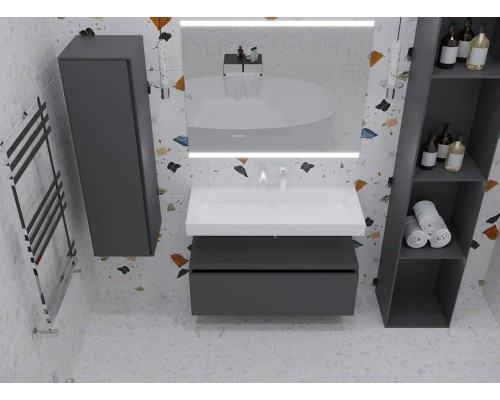 Armadi Art Flat Ящик под столешницу 100х46х38,3h см, цвет: антрацит 897-100-A glossy Armadi Art Flat Ящик под столешницу 100х46х38,3h см, цвет: антрацит 897-100-A glossy