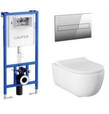 Allen Brau Priority Унитаз подесной с инсталляцией 36x54,5x36h см, цвет: белый 00316508