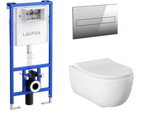 Allen Brau Priority Унитаз подесной с инсталляцией 36x54,5x36h см, цвет: белый 00316508