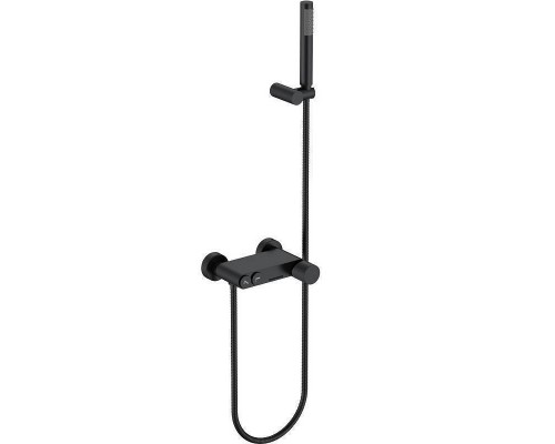 Boheme Stick Spirale Смеситель для ванны с ручным душем и держателем, цвет: black 123-BB.4 Boheme Stick Spirale Смеситель для ванны с ручным душем и держателем, цвет: black 123-BB.4