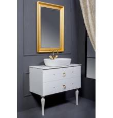 Armadi Art Vallessi Avantgarde Тумба подвесная 100х46х48h см, цвет: белый/золото 841-100-WG