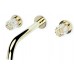 Boheme Elegante Смеситель для раковины, встраиваемый, на 3 отверстия цвет: gold 152-2-G-EL
