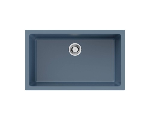Omoikiri Okinoshima 76-U/I-SB Кухонная мойка Natceramic 76x46 см, цвет: smoky blue 4997148