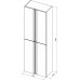 Allen Brau Eclipse Шкаф-пенал подвесной 60x32,2x180h см, цвет: платина матовый 1.E1006.PGM