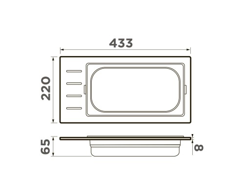 Omoikiri DC-01-1-LG Контейнер нержавеющая сталь цвет: светлое золото 4999039