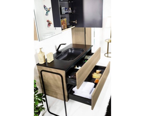 Armadi Art Vallessi Зеркальный шкаф подвесной с подсветкой 100x13x65h см, цвет: светлое дерево 546-L Armadi Art Vallessi Зеркальный шкаф подвесной с подсветкой 100x13x65h см, цвет: светлое дерево 546-L