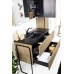 Armadi Art Vallessi Зеркальный шкаф подвесной с подсветкой 100x13x65h см, цвет: светлое дерево 546-L