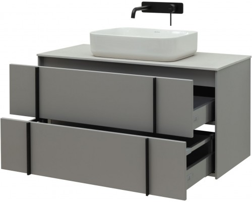 Allen Brau Reality Тумба под раковину 100x46,2x50h см, цвет: платина 1.32007.PGM Allen Brau Reality Тумба под раковину 100x46,2x50h см, цвет: платина 1.32007.PGM