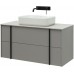 Allen Brau Reality Тумба под раковину 100x46,2x50h см, цвет: платина 1.32007.PGM