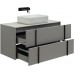 Allen Brau Reality Тумба под раковину 100x46,2x50h см, цвет: платина 1.32007.PGM