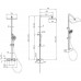 Allen Brau Infinity Душевая стойка 29,2x47 см, цвет: черный 5.21030-31
