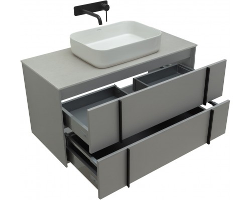 Allen Brau Reality Тумба под раковину 100x46,2x50h см, цвет: платина 1.32007.PGM Allen Brau Reality Тумба под раковину 100x46,2x50h см, цвет: платина 1.32007.PGM
