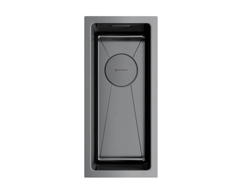 Omoikiri Taki 20-U/IF-GM Кухонная мойка нерж. сталь 20x44 см, цвет: вороненая сталь 4973105