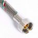 Гибкая подводка для смесителя UNI-FITT М10х1 - 1/2" 40 см оплетка из нержавеющей стали