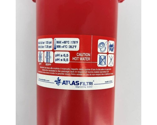 Колба фильтра 10" Senior Plus HOT 1/2" 3P, MFP SX AB