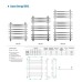 Водяной полотенцесушитель Energy Ideal 800x500