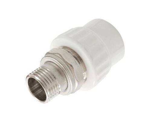 Муфта PP-R бел комб разъем Дн25х1/2" НР д/рад VALFEX 10159125 Муфта PP-R бел комб разъем Дн25х1/2" НР д/рад VALFEX 10159125