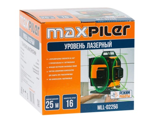 Уровень P.I.T. лазерный MLL-0225G