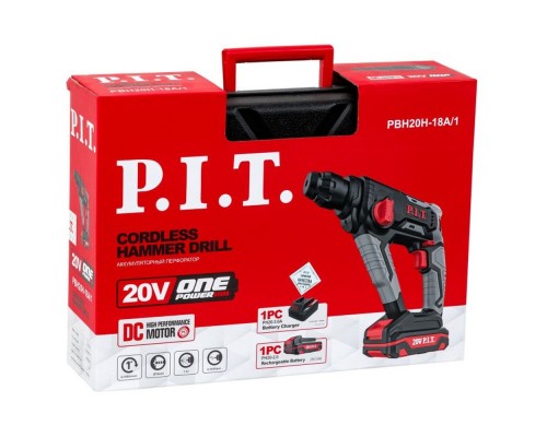 Перфоратор P.I.T. аккумуляторный PBH20H-18A/1