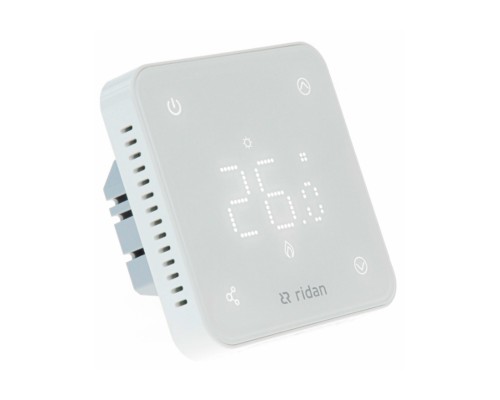 Термостат комнатный РИДАН RSmart-F, 230 В, белый с Wi-Fi подключением, встраиваемый